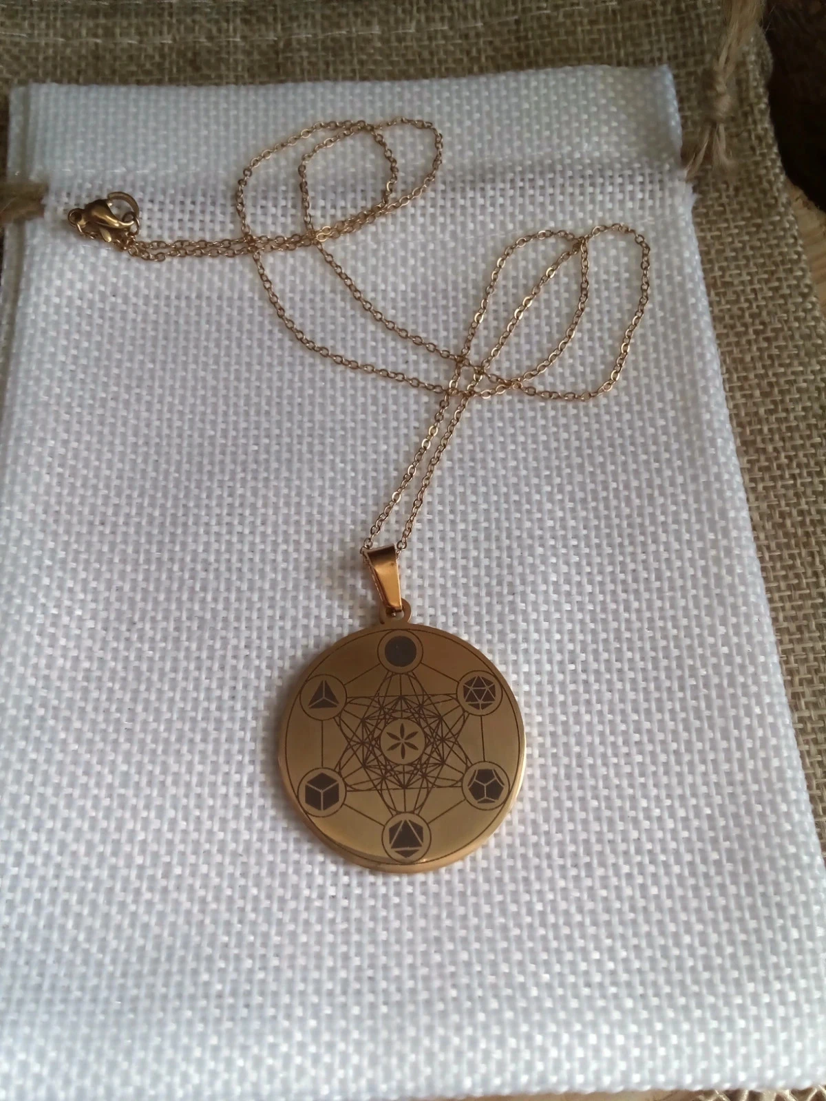 Collier médaillon magie wicca ésotérisme – photo 3